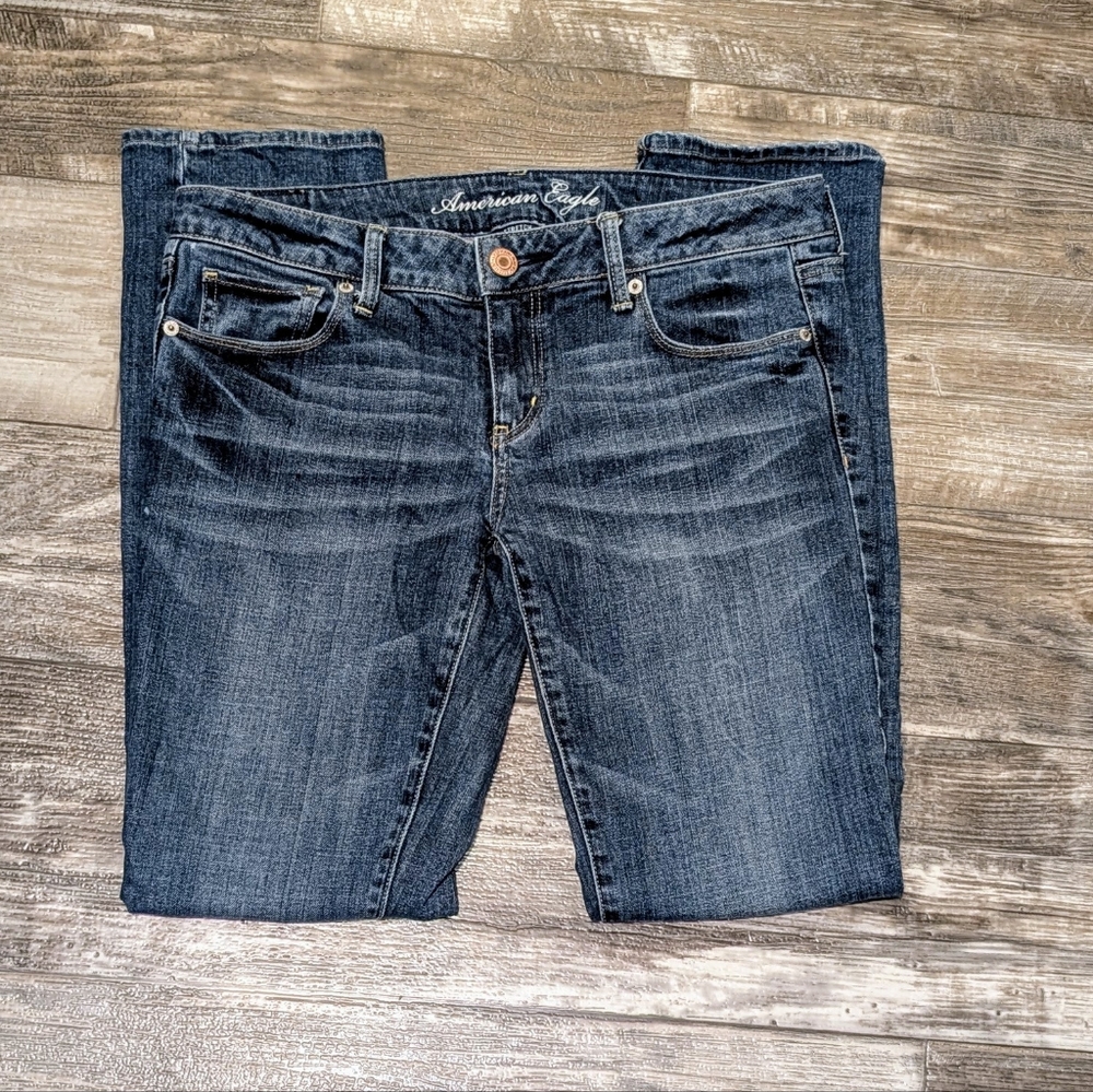 American Eagle Outfitters Dark Blue Skinny Jeans